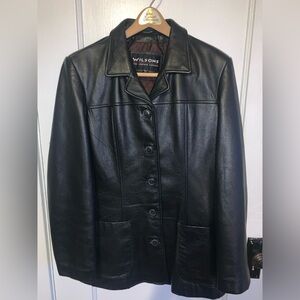Mens Wilson’s Leather Jacket Large genuine leather